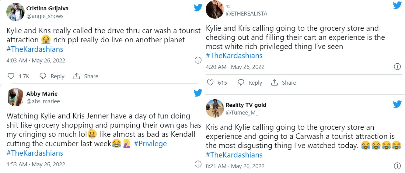 Kylie e Kris foram criticadas por novo episódio do The Kardashians (Foto: Reprodução / Twitter)