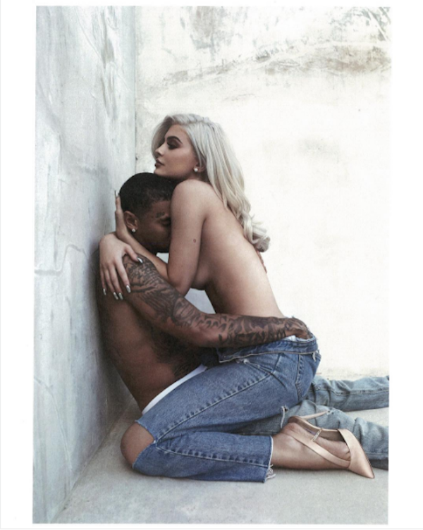 A celebridade Kylie Jenner com o namorado, o rapper Tyga (Foto: Instagram)