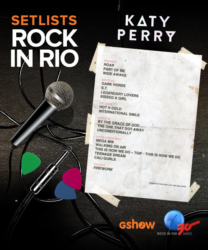 Setlist da Katy Perry (Foto: Daniel Chevrand/Gshow)