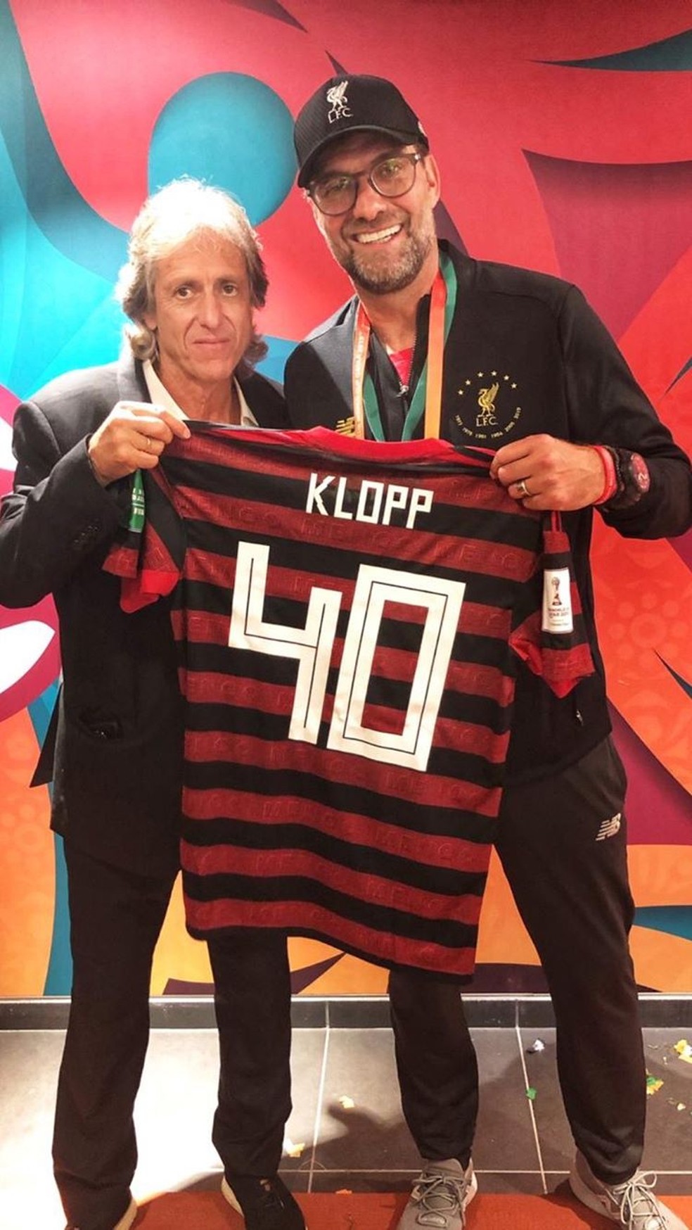 Sailor Sea slug missile Jesus posta foto entregando camisa do Flamengo para Klopp após final do  Mundial no Catar | flamengo | ge