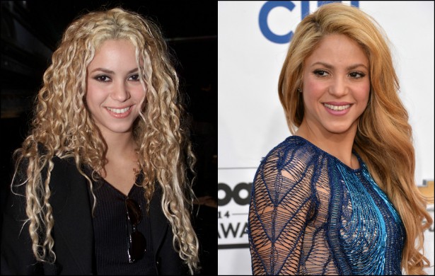 Em 2001, Shakira tinha 24 anos e já estava deixando de vez a Colômbia para dominar a cena pop global. Hoje a musa latina tem carreira consolidada e continua com o corpo modelado pela dança, embora coma bastante. A simpatia da cantora parece ter lhe feito chegar superbem aos atuais 37 anos de idade. (Foto: Getty Images)