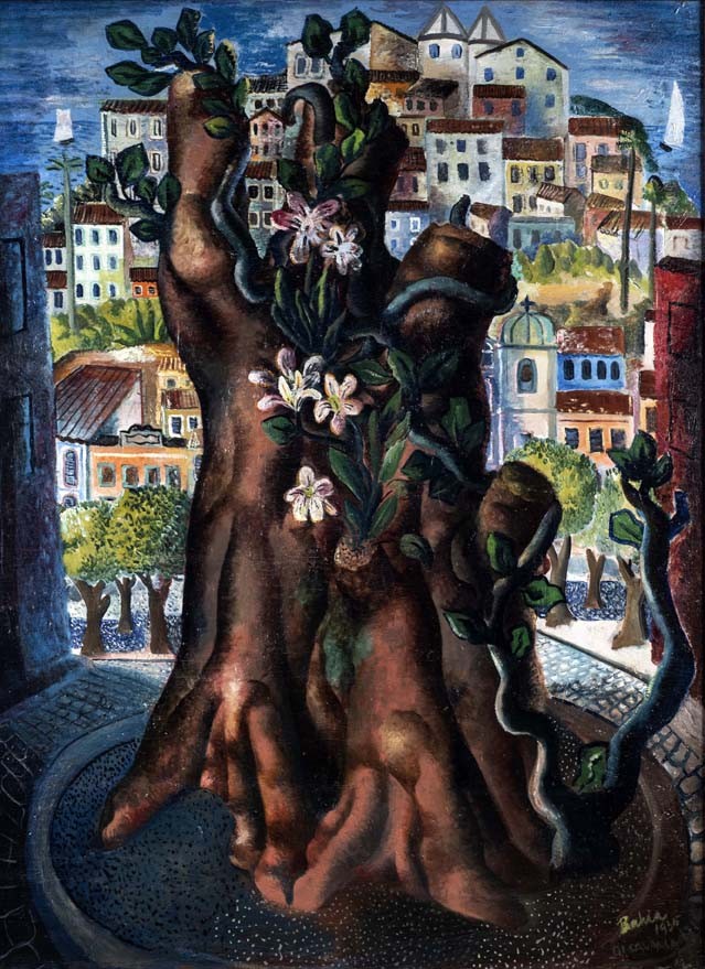 Obra 'Bahia', de 1935, era conhecida apenas pela descrição de um crítico francês (Foto: Di Cavalcanti / Divulgação)