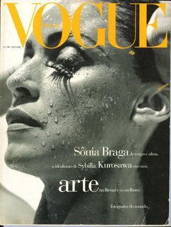 Dezembro 1992: Sônia Braga fotografada por Michel Comte