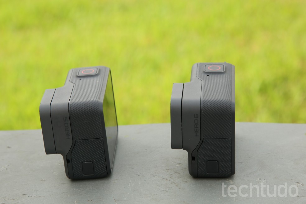 Lateral: GoPro Hero6 Black e GoPro Hero5 Black (Foto: Luciana Maline/ Techtudo)