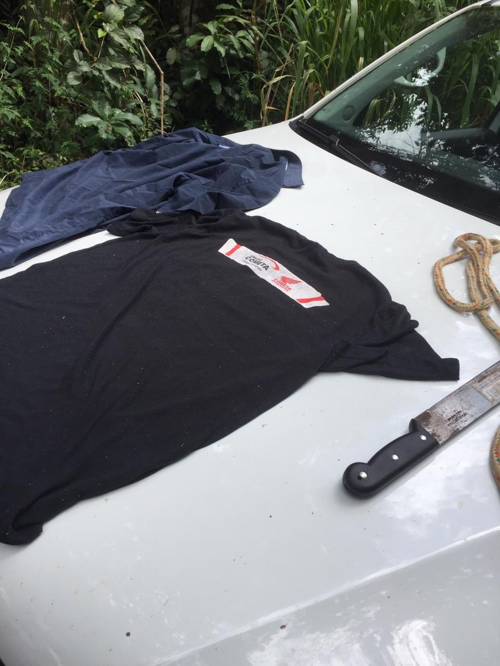 Objetos encontrados estavam dentro do avião furtado em Mato Grosso — Foto: Divulgação