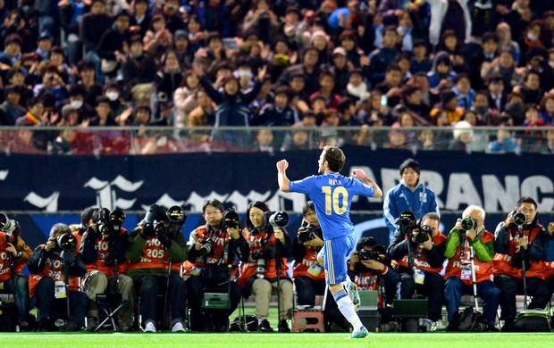 Juan Mata comemora gol do Chelsea Mundial (Foto: AFP)
