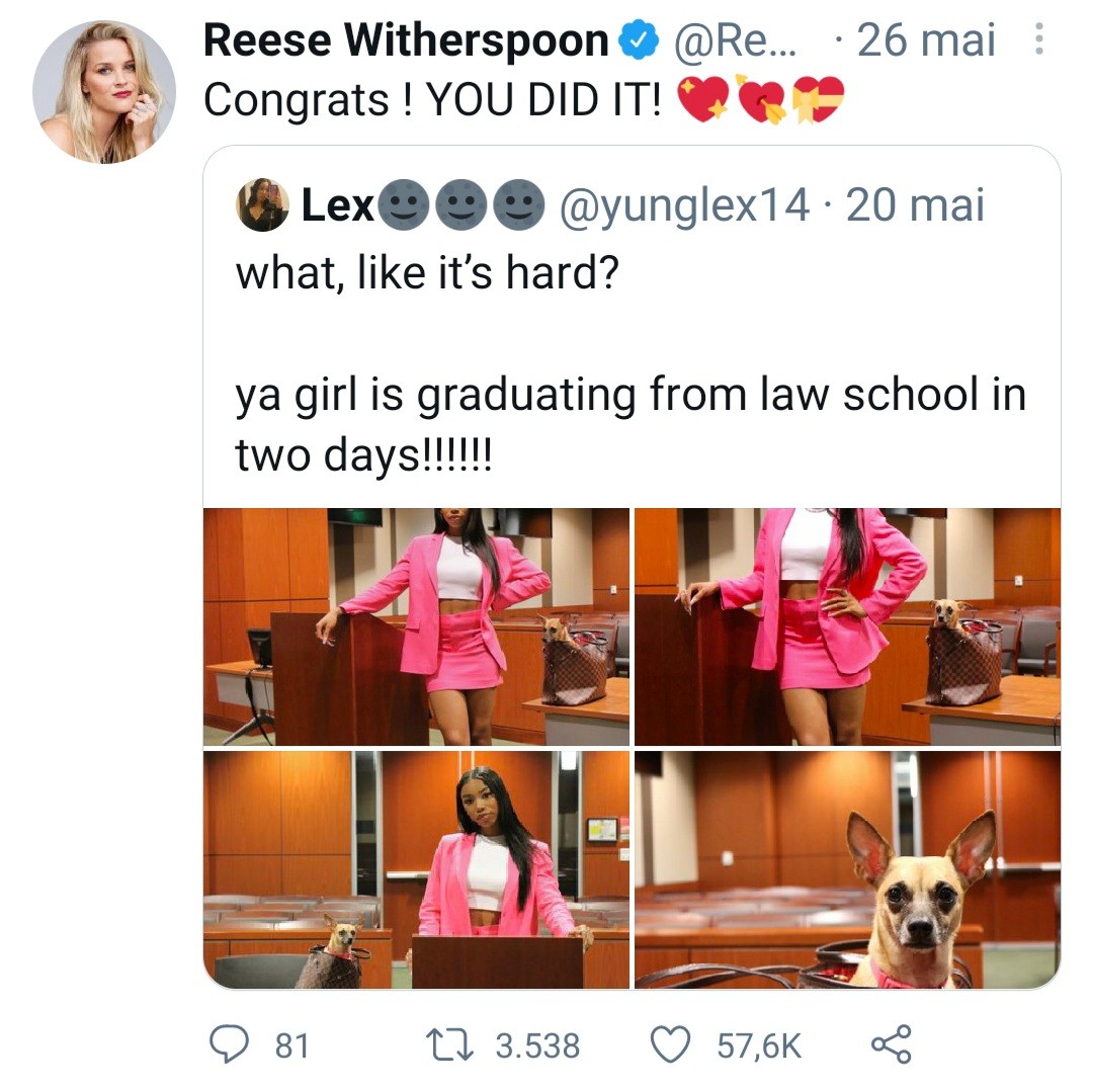 Tuíte de Reese Witherspoon  (Foto: Reprodução / Instagram )