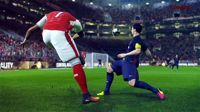 PES 2017 promete trazer passes mais precisos, goleiros melhores e inteligência artificial que se adapta em trailer da E3 2016 (Foto: Reprodução/YouTube)