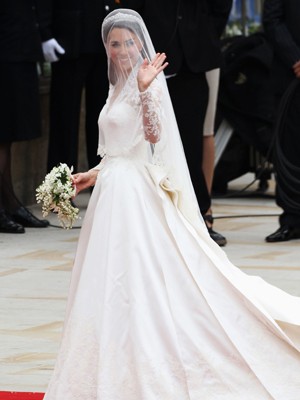 O vestido de Kate era Alexandre McQueen (Foto: Getty Images)