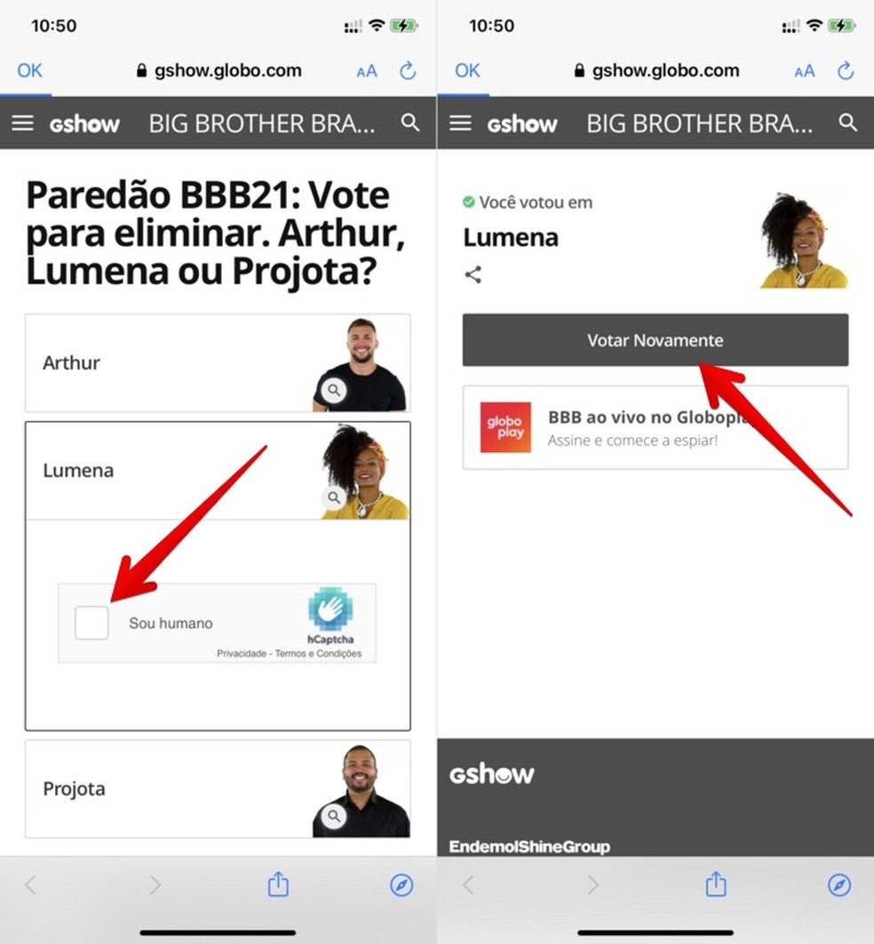 Aplicativo Para Votar No Bbb Como Usar O Gshow Para Votar No Paredao Produtividade Techtudo