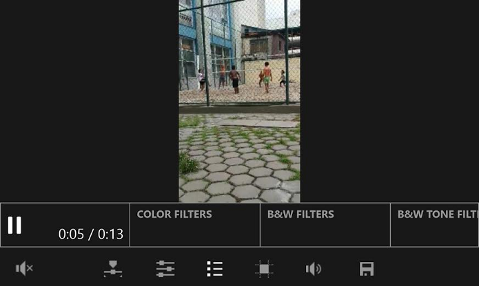 É possível adicionar filtros aos vídeos (Foto: Reprodução/Thiago Barros)