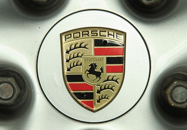 Logo da marca Porsche  (Foto: Sean Gallup/Getty Images)