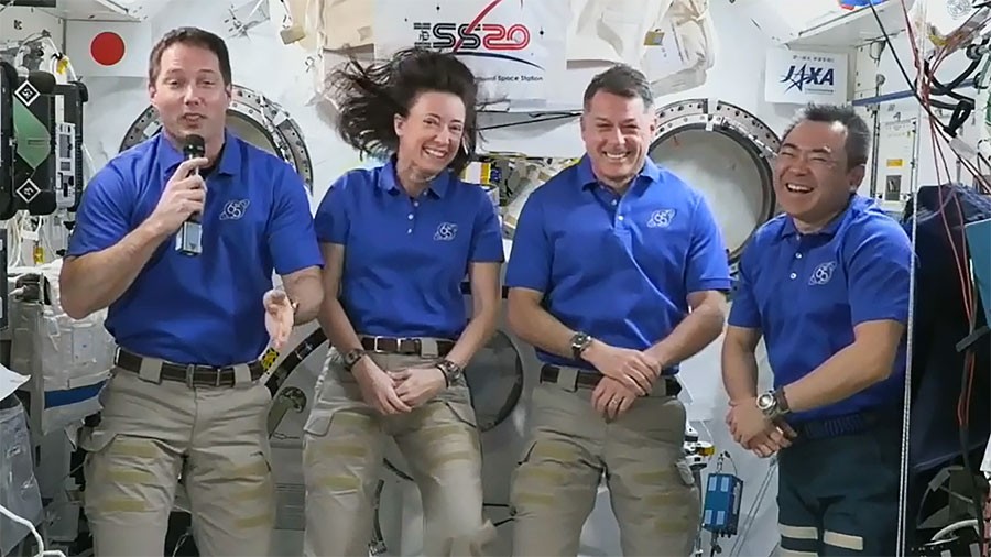 Astronautas da missão SpaceX Crew-2 irão retornar à Terra após defeito na privada da Estação Espacial Internacional (ISS) (Foto: Nasa )