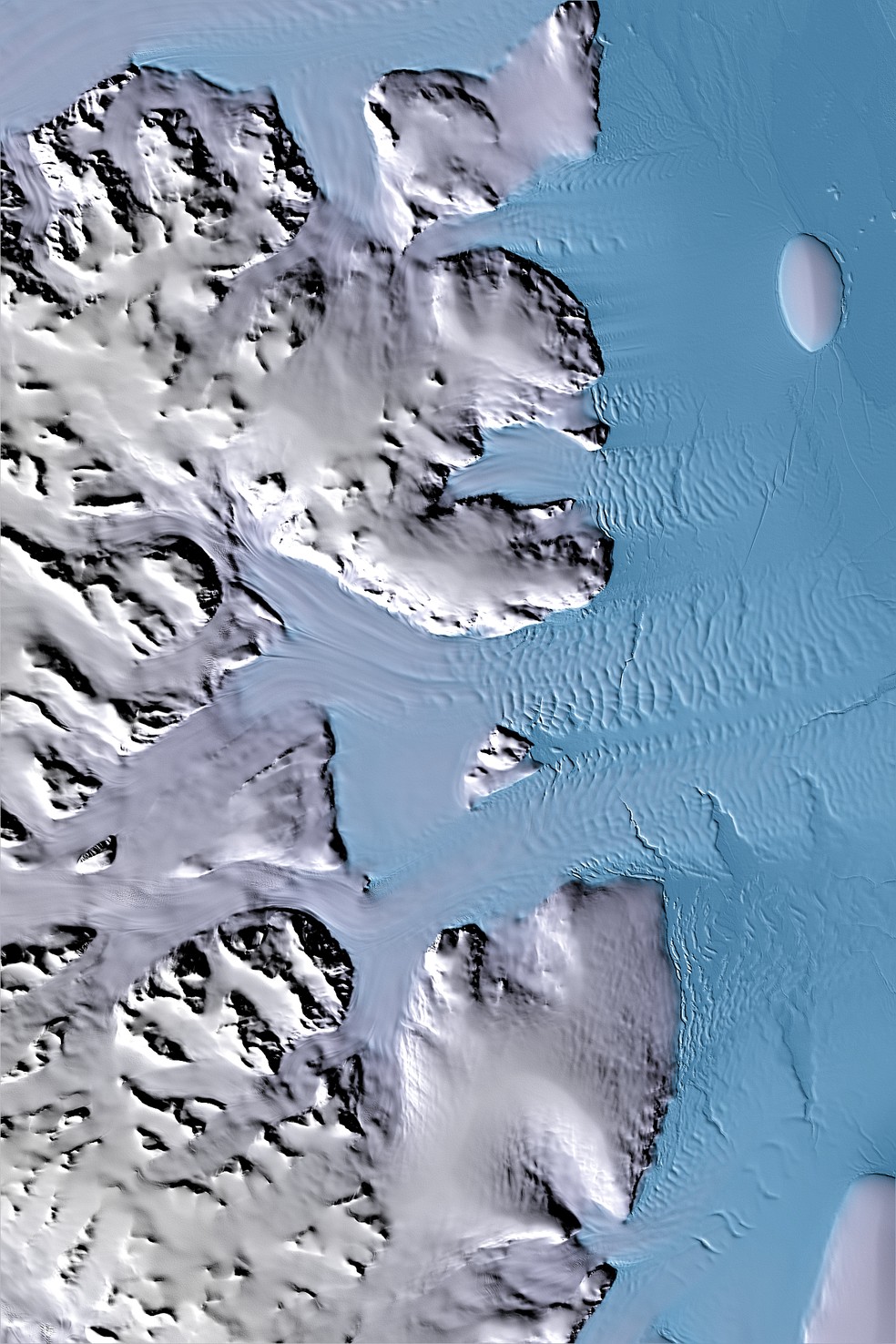 Derretimento das geleiras â Foto: DLR