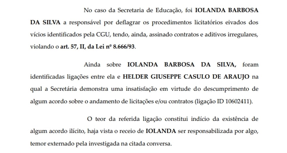 Afirma��es do MPF est�o em em pedido de pris�o da ex-secret�ria � Foto: Reprodu��o/MPF