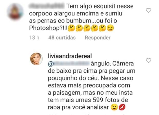 Lívia Andrade rebate críticas (Foto: Reprodução/Instagram)