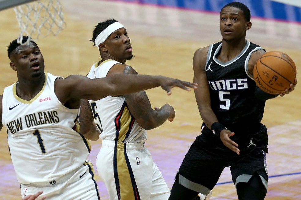 Sacramento Kings venceu o New Orleans Pelicans  — Foto: Sean Gardner/Getty Images