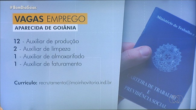 Veja as vagas de emprego disponveis em Gois