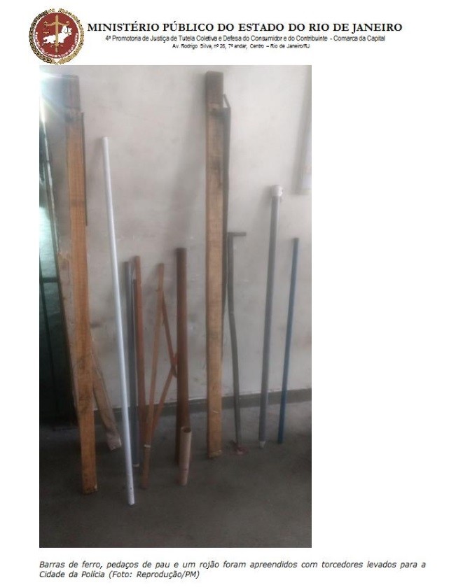 Armas apreendidas pela PM