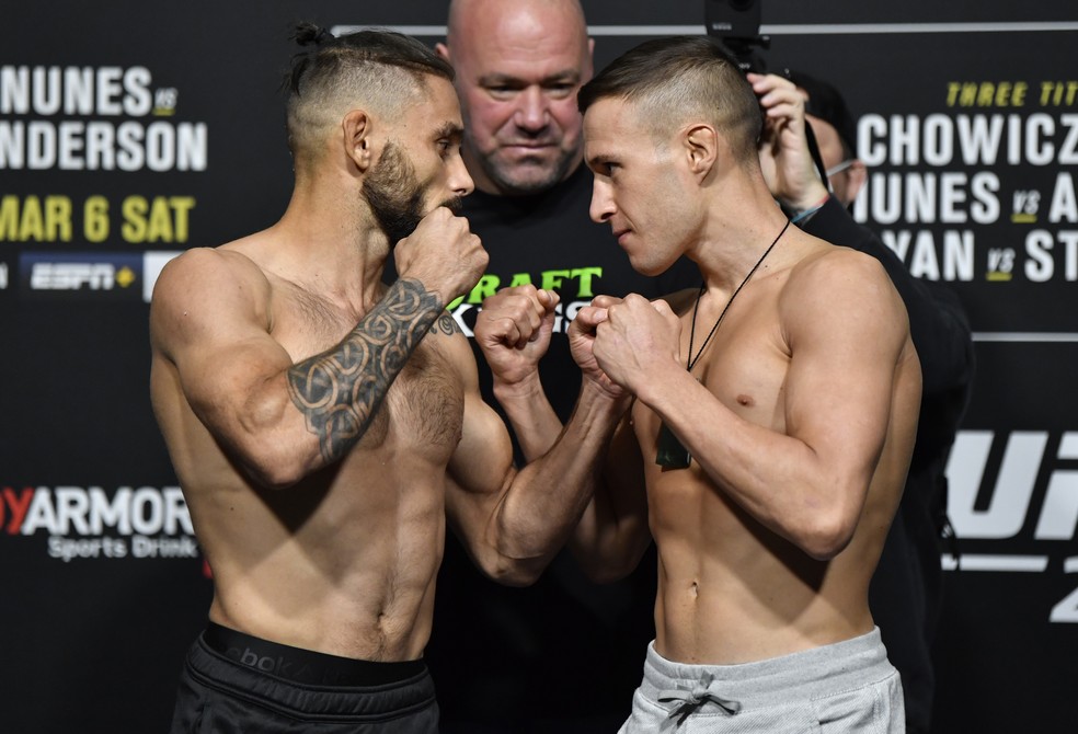 Rogerio Bontorin x Kai Kara-France encarada UFC 259 — Foto: Jeff Bottari/Zuffa LLC