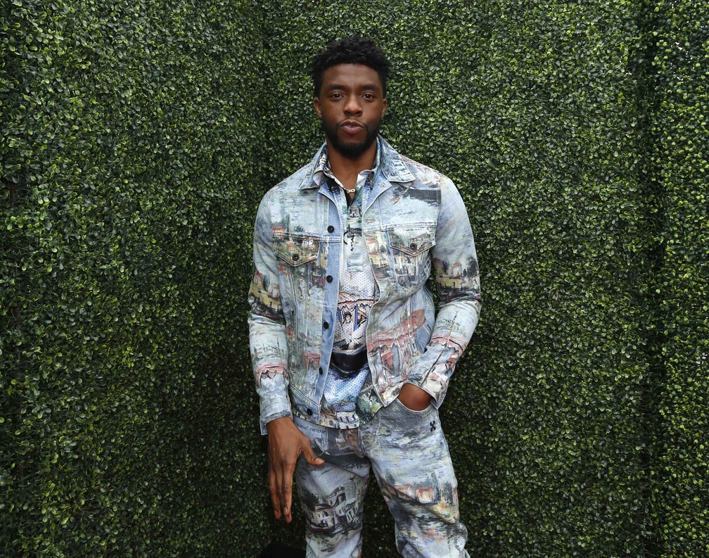 Chadwick Boseman de "Pantera Negra" — Foto: REUTERS/Mario Anzuoni