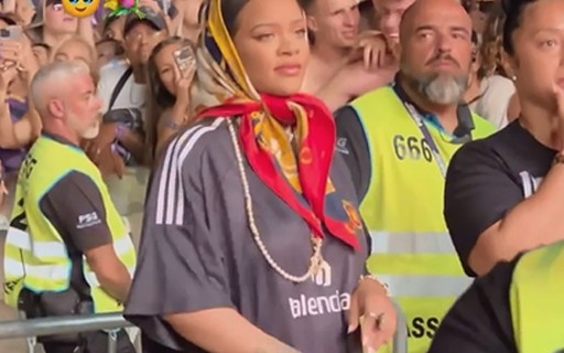 Em Portugal, Rihanna curte show de A$AP Rocky dois meses após dar à luz