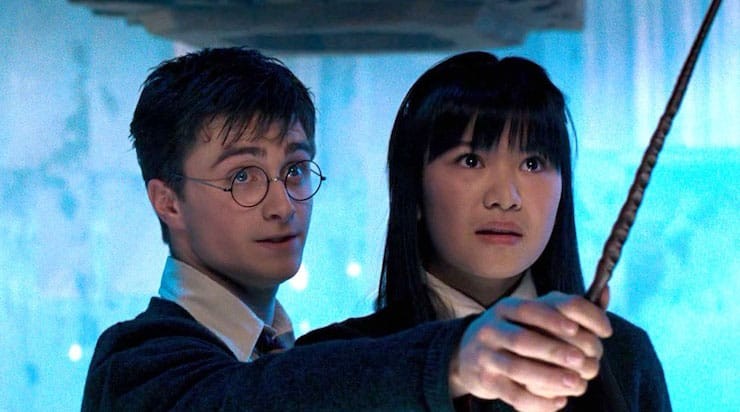 Daniel Radcliffe como Harry Potter e Katie Leung como Cho Chang (Foto: Reprodução)