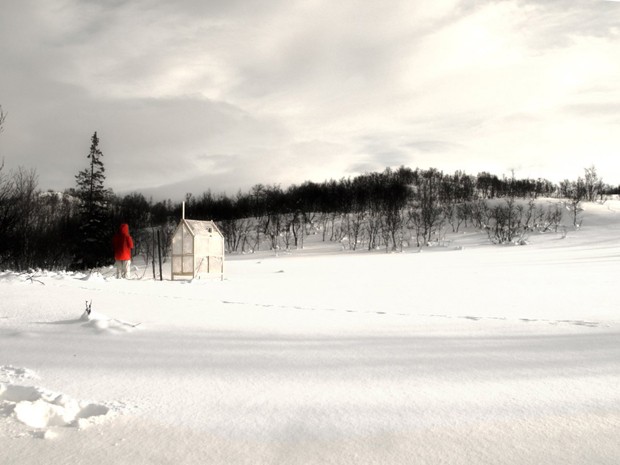 Arquitetos criam cabana com paredes de gelo (Foto: Reprodução)
