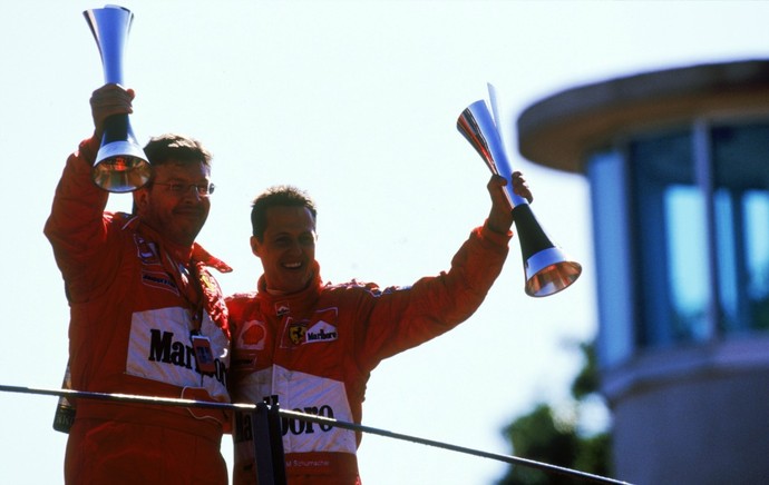 Sucesso na Ferrari e na Benetton, parceria entre Ross Brawn e Michael Schumacher não funcionou na Mercedes (Foto: Getty Images)