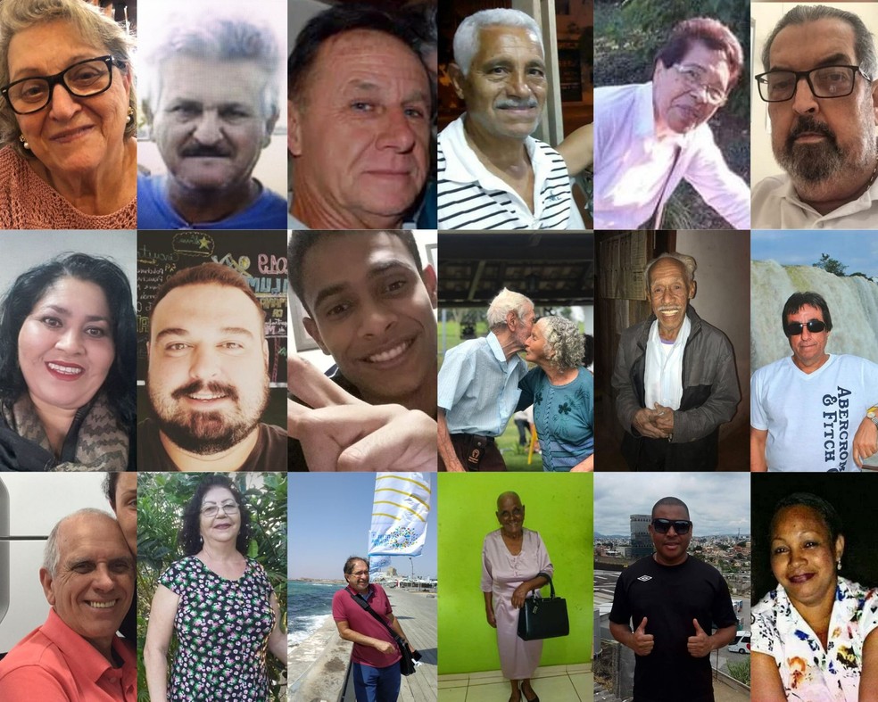 Rostos e histórias por trás dos números: algumas vítimas do novo coronavírus em Minas Gerais. — Foto: Arquivo Pessoal