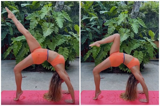 Grazi Massafera pratica ioga (Foto: Instagram/Reprodução)