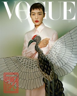 Vogue Singapore com Liu Wen