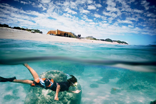 Águas cristalinas da costa australiana a tornam ideal para mergulho (Foto: Divulgação)