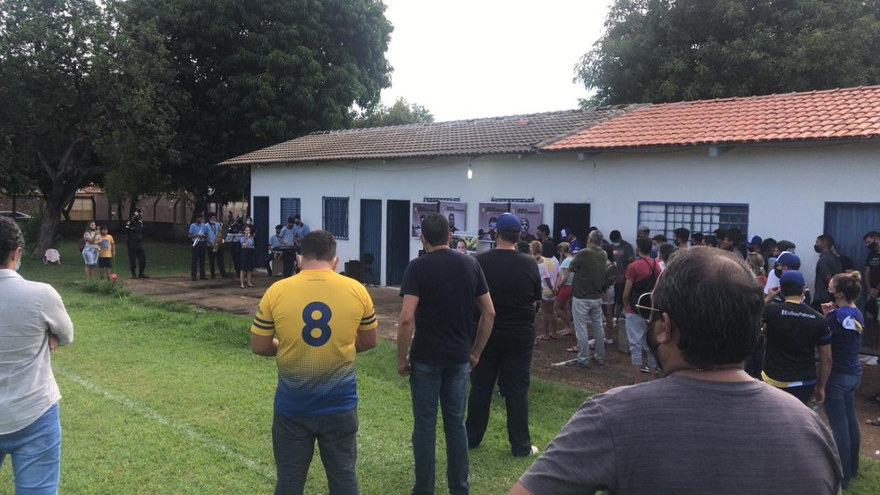 Homenagem foi no final da tarde desta segunda-feira — Foto: Ana Paula Rehbein/TV Anhanguera