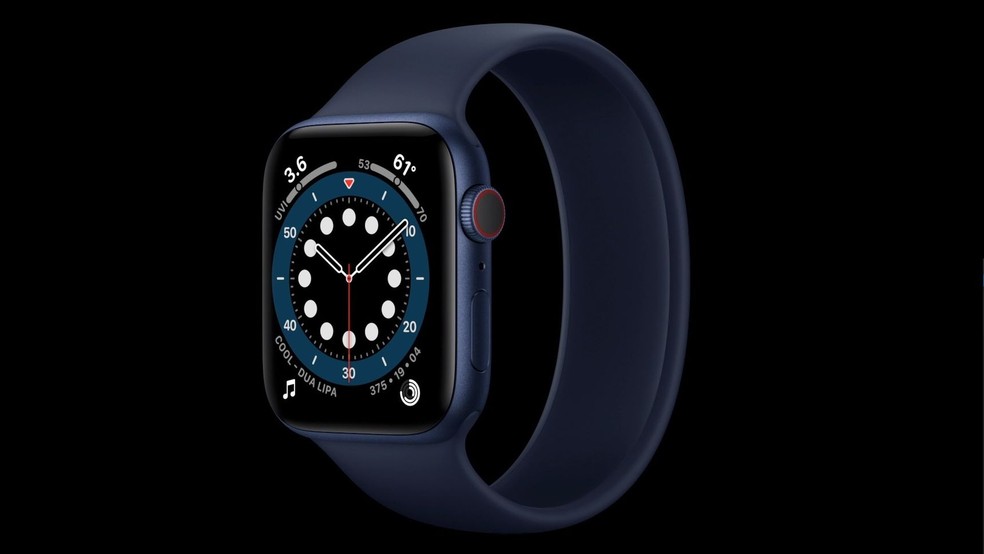 Nova pulseira de silicone para o Apple Watch. — Foto: Reprodução/Apple