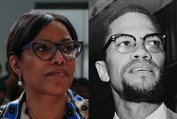 Malikah Shabazz, filhas de Malcolm X (1925-1965) (Foto: Getty Images e Divulgação)