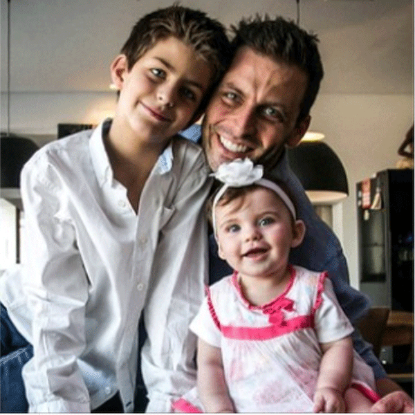 Henri Castelli com os filhos (Foto: Reprodução - Instagram)