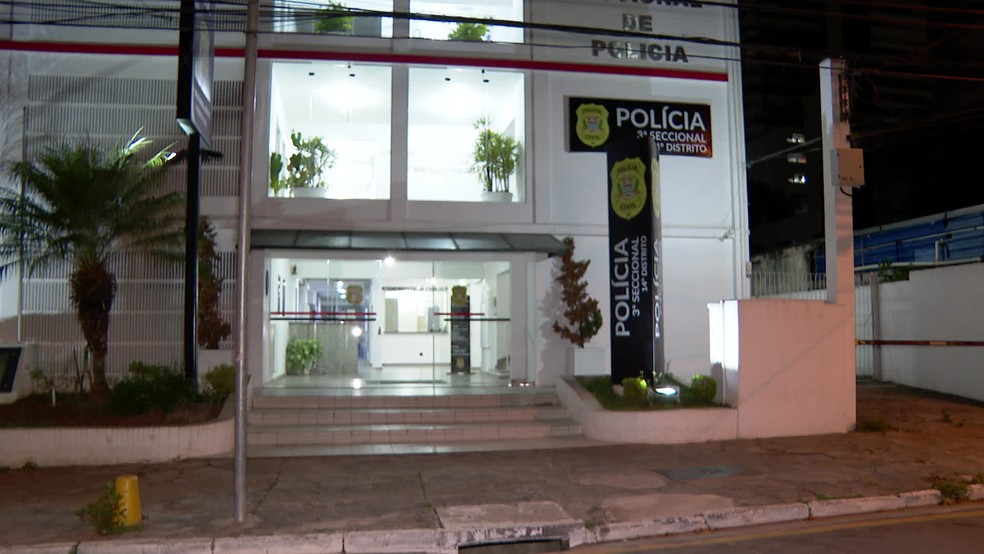 14º DP, em Pinheiros, investiga denúncia de que funcionário de supermercado agrediu menino acusado de furtar fraldas  — Foto: Reprodução/TV Globo
