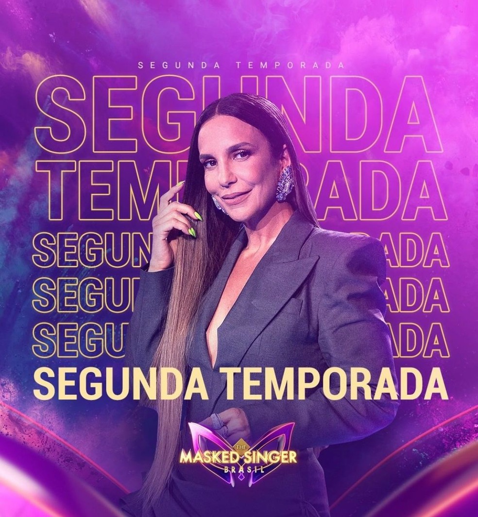 Ivete Sangalo comanda a segunda temporada do The Masked Singer Brasil  Foto: Globo