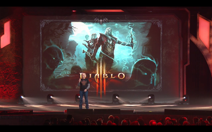 Frank Pearce, chefe de desenvolvimento da Blizzard, anuncia volta do Necromancer em Diablo 3 (Foto: Reprodução/Blizzard)
