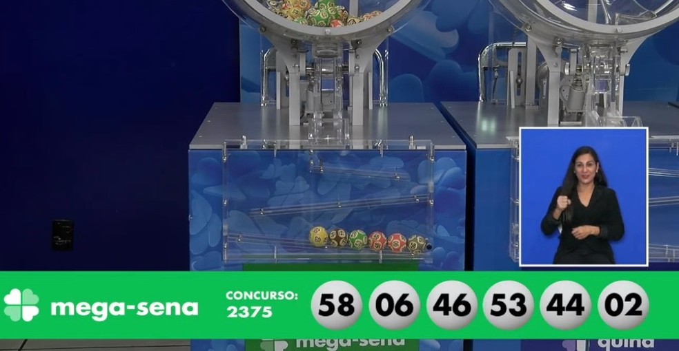 Resultado do concurso 2.375 da Mega-Sena — Foto: Reprodução/Facebook/Loterias CAIXA