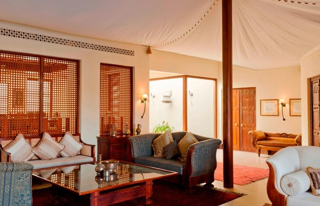 Suíte presidencial do resort de luxo Al Maha (Foto: Reprodução)