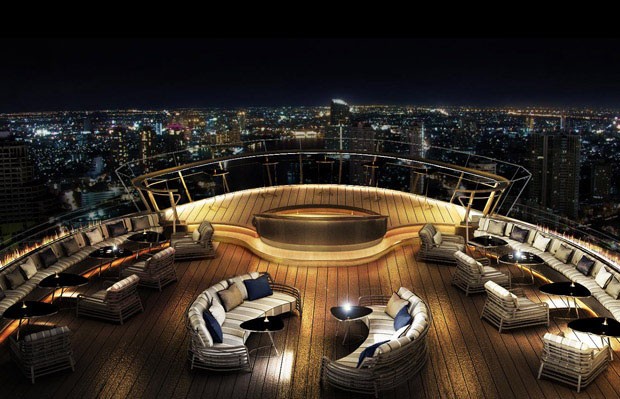 Bar ao ar livre mais alto do mundo é inaugurado em Bangkok  (Foto: Divulgação)