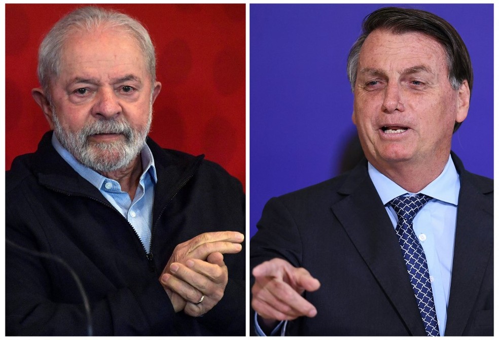 Lula e Bolsonaro — Foto: Evaristo Sá, Nelson Almeida/AFP