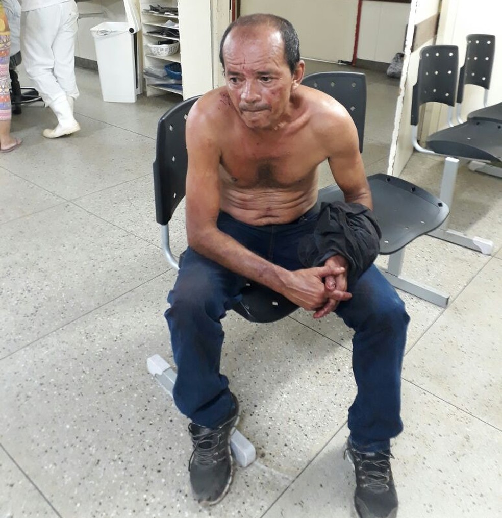 José Cândido de Melo foi preso após matar ex-esposa com 14 facadas em Natal (Foto: PM/Divulgação)