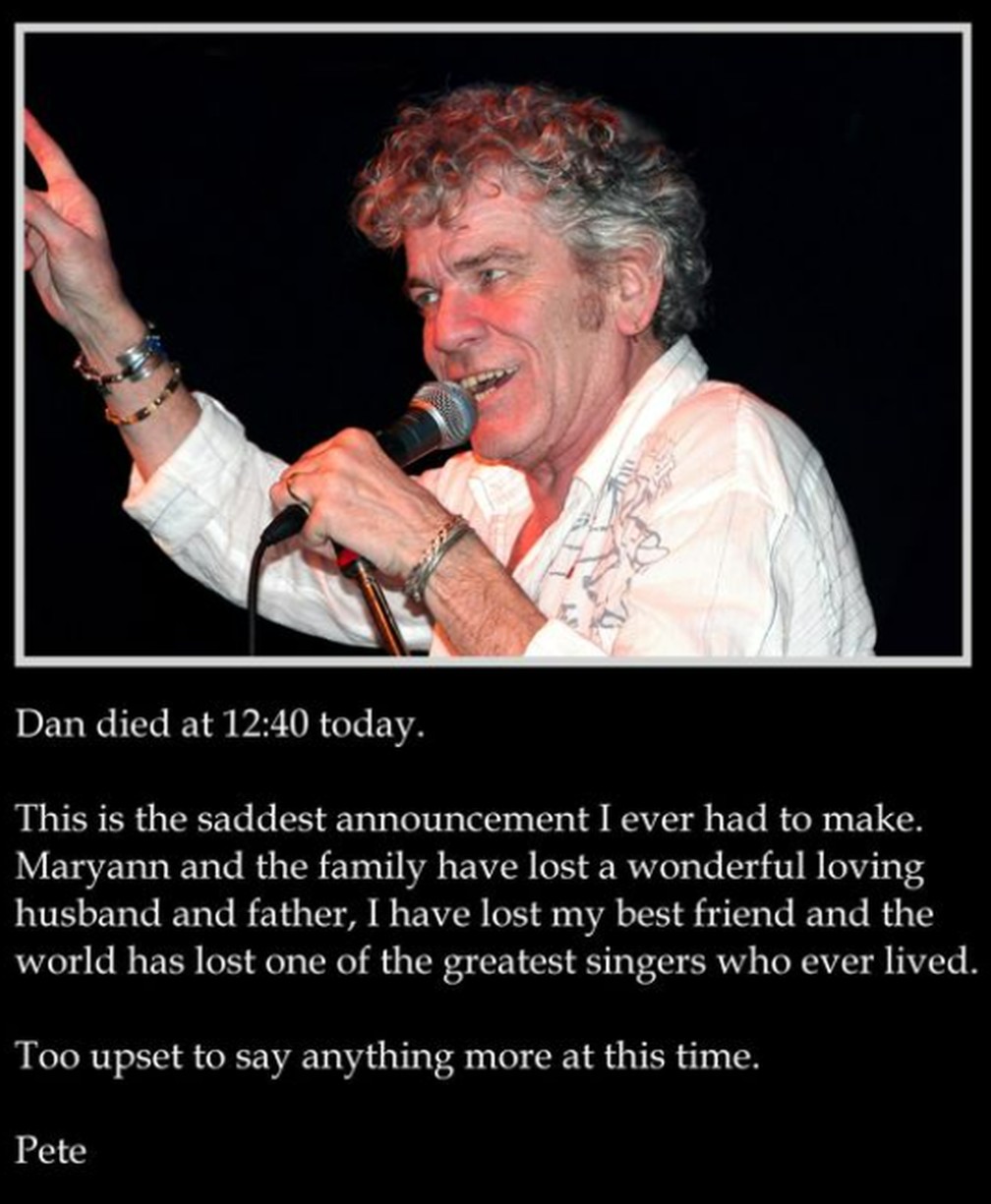 Dan McCafferty, vocalista original da banda Nazareth, morre aos 76 anos — Foto: Reprodução/Instagram/Nazareth