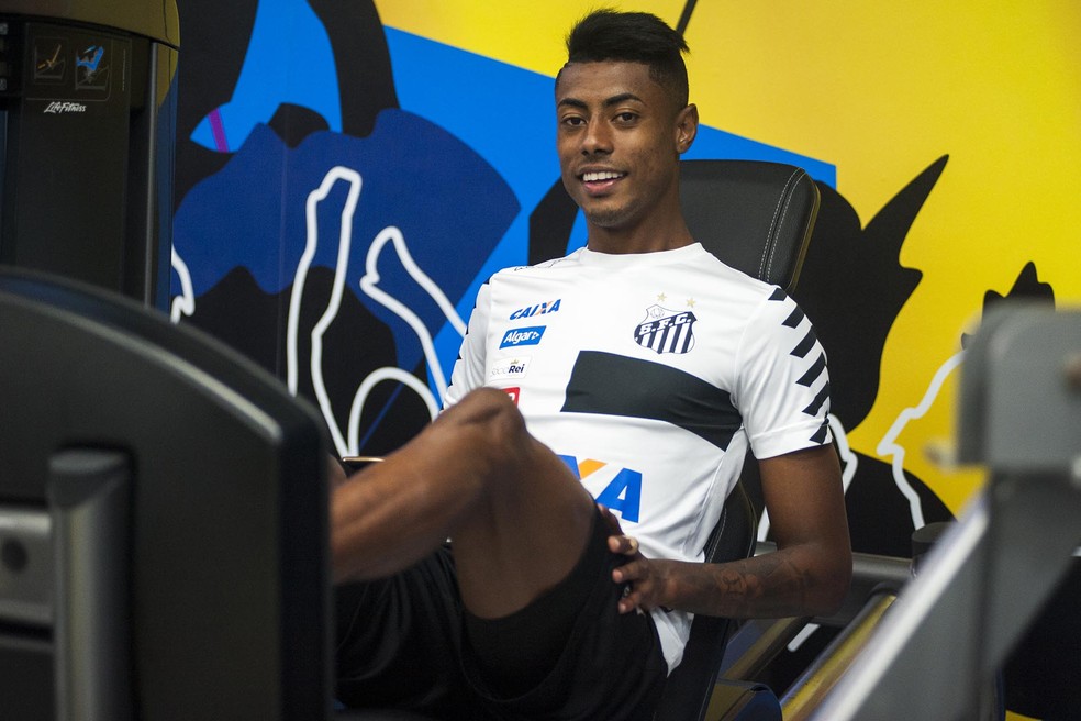 Bruno Henrique não preocupa o Santos após dores na panturrilha (Foto: Ivan Storti/Santos FC)