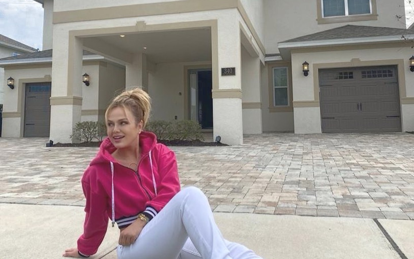 Eliana em casa alugada na Flórida, nos EUA — Foto: Reprodução/Instagram