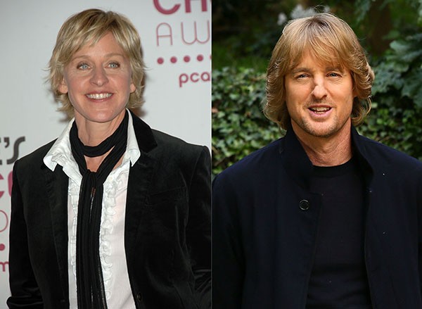 Ellen DeGeneres e Owen Wilson (Foto: Getty Images)
