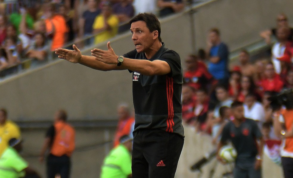 Z&eacute; Ricardo na final do Carioca de 2017, vencida pelo Flamengo &mdash; Foto: Alexandre Dur&atilde;o